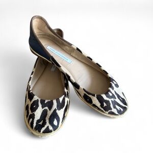 Diane Von Furstenberg Botswana leopard print calf hair (real fur) flats